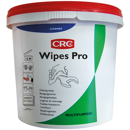 CRC Wipes Professional, Våtservetter, 100 ark/frp