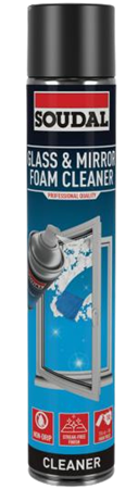 Soudal Glass & Mirror foam cleaner, 750ml.,  12st/frp