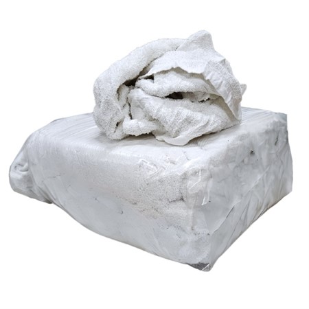 Vita frottedukar Prima 100% bomull, 10kg/bal