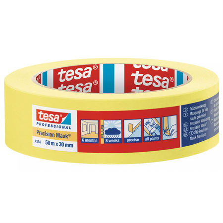 Maskeringstejp, Tesa® Professional 4334, 25mm x 50m, 36rl/frp