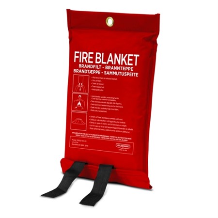 En röd brandilt.