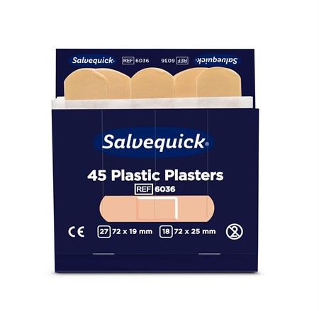 Plastplåster Salvequick 45st/frp